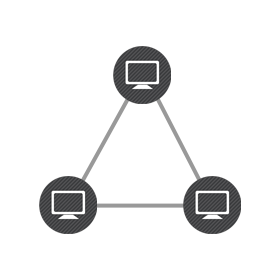 distrubuted peer to peer network